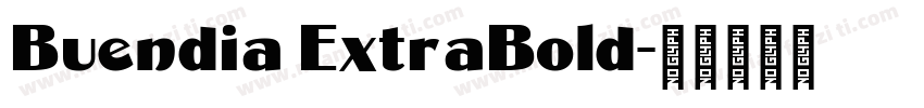 Buendia ExtraBold字体转换